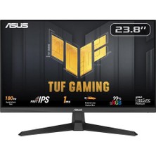 ASUS TUF GAMING VG249QL3A   23.8 HDR FAST IPS FREESYNC VE G-SYNC UYUMLU 1920x1080 1MS 180HZ DP HDMI MM VESA 3YIL ELMB,EYECARE, FLICKER-FREE,PIVOT,%99 Srgb Monitör