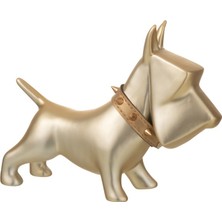 Gold Seramik Köpek Obje