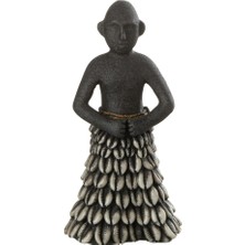 Kabuk Detaylı Etnic Figür / Siyah