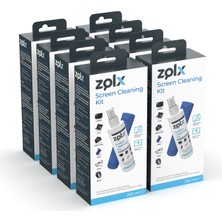 Zolx Ekran Temizleme Seti 250ML * 8 Adet ( Mikrofiber Bez )  Lcd, Led, Ekran, Laptop, Tablet, Bilgisayar, Televizyon, Cep Telefonu, Gözlük, Kamera, Koruyucu Ve Parlatıcı Doğal Temizleme