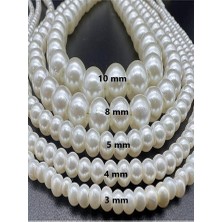 Mazen Inci Kolye Unisex (Inci Ebatı 8 Mm)