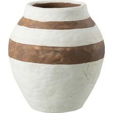 Laromita Decoration Kenia Seramik Saksı Beyaz / S