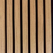 Şahan Art Deco Akustik Duvar Paneli / Teak /  Mdf /  Keçe