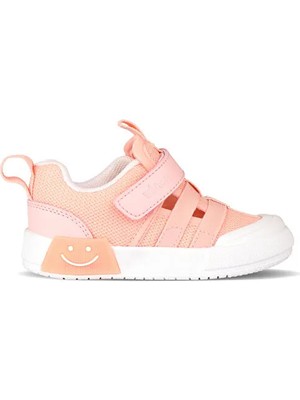 Vicco Momo 346.B24Y.145 Cırtlı Termo Kaymaz Taban Işıklı Çocuk Spor Ayakkabı Pudra