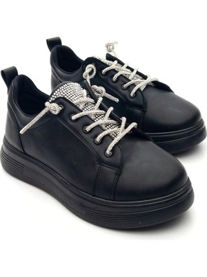 Potin Online Divamod 1308 Kadın Taşlı Sneaker Ayakkabı