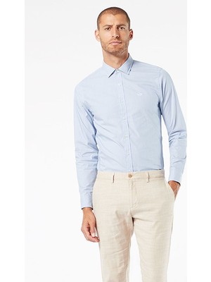 Dockers Refined Poplin Mavi Gömlek