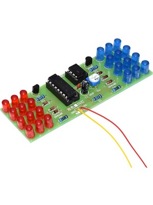 Avatarskyti NE555 CD4017 Ic LED Elektronik Işıklar Kitleri Kırmızı Mavi Çift Renkli Dıy Kiti Strobe Elektronik Takım Elbise Yanıp Sönen Işıklar Bileşenleri Dıy (Yurt Dışından)