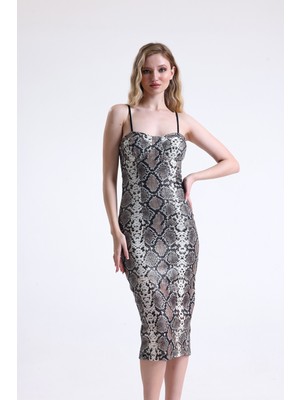 Sense Gloplu Pul Payet Uzun Abiye Elbise | ELB3368