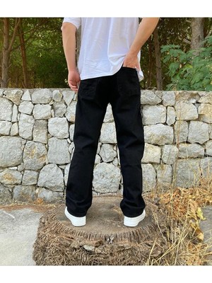 Kaizer Denim Siyah Baggy Pantolon