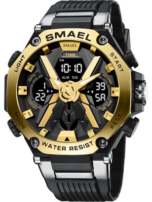 2xudc Stil 1 Moda Spor Adam Kol Saatleri Smael 8087 Erkek Klasik Elektronik Saatler Silikon Kayış Dijital Saat (Yurt Dışından)