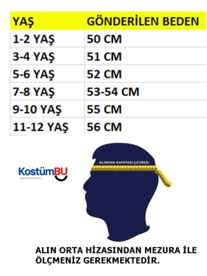 Kostumbu Sünnet Şapkası (Krem Lacivert) Asa Seti