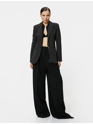 Koton Slim Fit Blazer Ceket Tek Düğmeli Cep Detaylı