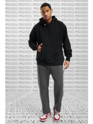 Nike Air  Loose Fit Hoodie Black Rahat Kalıp Kapüşonlu Sweatshirt Siyah