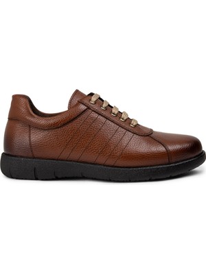 Deery Deri Taba Rengi Erkek Günlük Ayakkabı - 01951MTBAC02