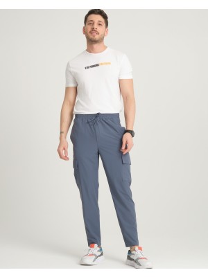 İnpool Erkek, Regular Fit, Su Itici (Geçirmez), Paraşüt Kumaş, Kargo Cep, Lastikli Pantolon 24INP276