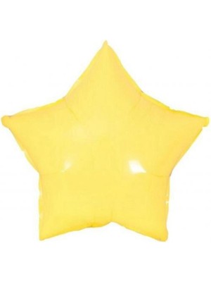 Parti Furyası Makaron Yıldız Folyo Balon Sarı 3 Adet