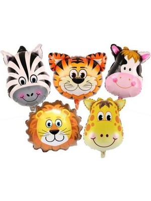 Parti Furyası Safari Balon Set | Safari Folyo Balon Seti 5 Li