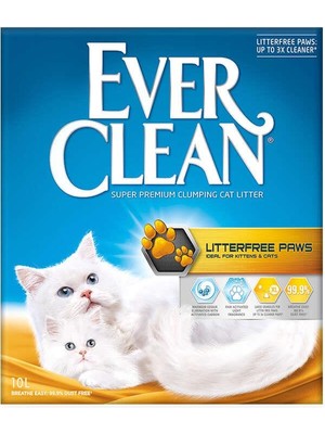 ‎Ever Clean Ever Clean 10lt Topaklanan Kedi Kumu Aloe Vera Kokulu Patilere Yapışmayan Özellikte