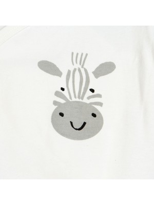 Hello Baby Sevimli Zebra Zıbın-Şapka-Patikli Alt Unisex