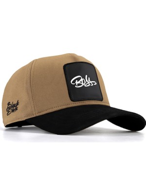 Black Börk Blackbörk V1 Baseball Boss - 4 Kod Logolu Unisex Vizon-Siyah Siperli Şapka (Cap)