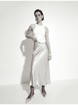 Koton Midi Saten Etek Viskon