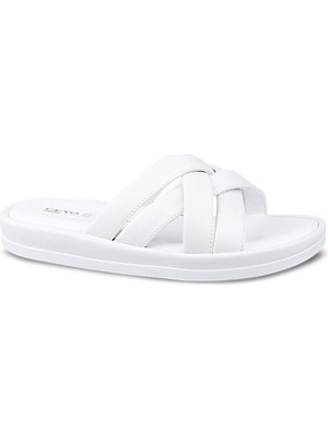 Ceyo 9986 Orthopedix Kadın Terlik Beyaz 36-40