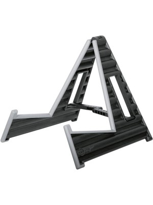 K&M Akustik-Klasik Gitar Sehpası 17591 Wave 10 Katlanır Siyah-Gri