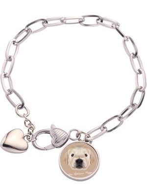 Diythinker Köpek Köpek Hayvanların Kalp Chain Bracelet Jewelry Charm Modu Eğitildi (Yurt Dışından)