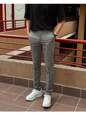 İnpool Erkek, Slim-Fit, Esnek Kumaş, Yıkamalı, Old Money Culture, Pantolon 24INP277