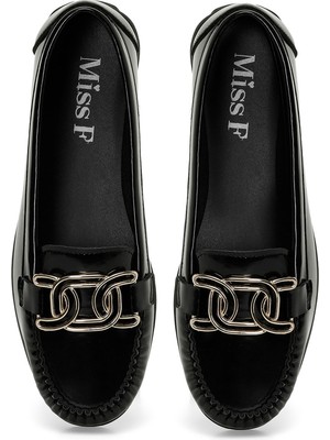 Miss F DS24006 4fx Siyah Kadın Loafer