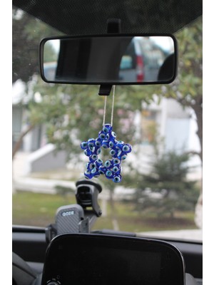 Nazar Boncuklu Yıldız Araba Içi Dikiz Aynası Süsü