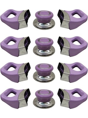 Sultanoğlu Lila Tencere Tava Yan Kulpları ve Kapak Kulpu Seti (4 Set)