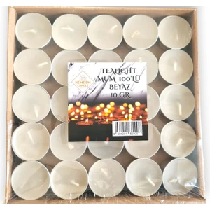 Mum 100 Lü Tealight 10 gr Beyaz