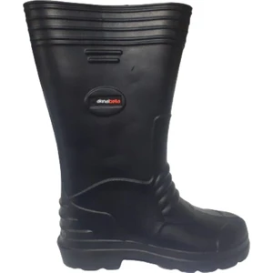 Unisex Siyah Eva Hafif Poli Taban Uzun Yağmur Çizmesi AB210-77