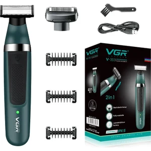 V-393 Ipx 5 Su Geçirmez Profesyonel 2in1 Vücut, Sakal, Ense Epilasyon Lazer Öncesi Tıraş Makinesi
