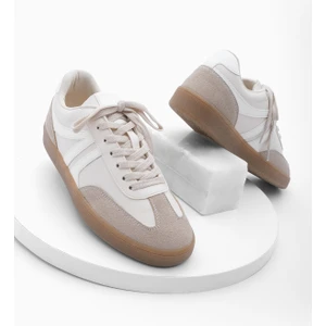 Kadın Sneaker Bağcıklı Düz Taban Spor Ayakkabı Tiyone