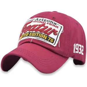 Şapka Market Featur Vintage Kırmızı Beyzbol Şapka