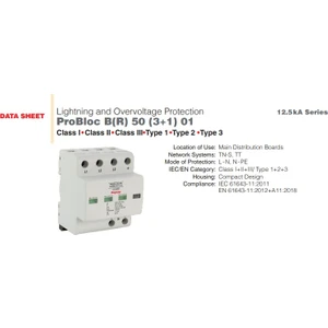 560707 Raycap Probloc B(R) 50 (3+1) 100KA Parafudr
