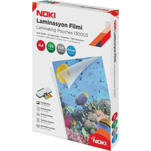A4 Laminasyon Filmi 125 Mikron 100'lü Paket