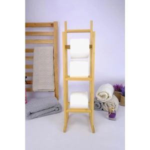 Bambu Tuvalet Kağıdı Standı Yedek Tuvalet Kağıtlığı Kahverengi - C/6 C1-1-289