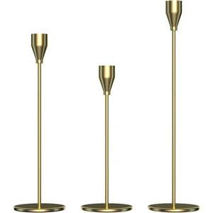 3lü Gold Şamdan Seti