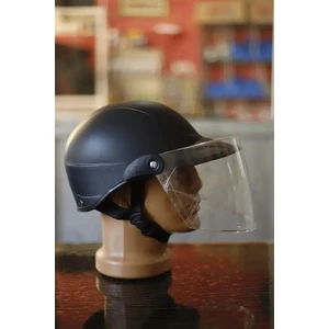 Bike And Art 002 Brt Jokey Kaskı Camlı Siyah