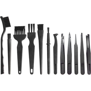 12 Parça Plastik Saplı Naylon Anti Statik Fırçalar Bilgisayar Klavyesi Için Küçük Taşınabilir Temizleme Klavye Fırça Seti (Yurt Dışından)