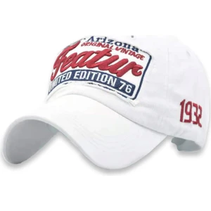 Şapka Market Featur Vintage Beyaz Beyzbol Şapka