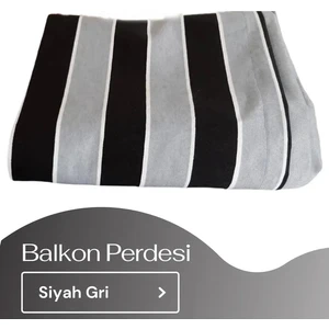 Elisya Avm Best Always Çizgili Balkon Perdesi+Branda+Güneşlik En x Boy