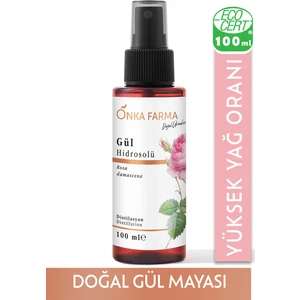 Onka Farma Gül Mayası - Suyu - Hidrosolü Tonik Yağı Alınmamış Doğal İçerik 100 ml