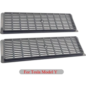 Y Modeli Için Bir Çift Arka Koltuk Klima Çıkış Kapağı Plastik Tesla Model Y Toz Geçirmez Tesla Model 3 Için Kapakları Korumak (Yurt Dışından)