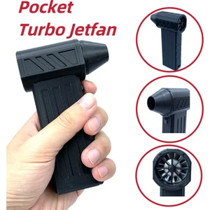 Mini Turbo Jet Fan 110000RPM Kanal Fanı - Siyah (Yurt Dışından)