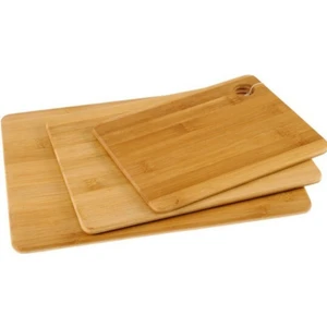 Bambu Kesim Tahtası -Kesme Tahtası - Ekmek Tahtası - Et Tahtası-3 Lü Set