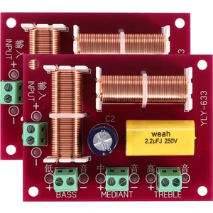 2 Adet 200W 3 Yollu Ses Hoparlör Crossover Tiz + Orta Kademe + Bas Bağımsız Crossover Hoparlörler Filtre Frekans Bölücü (Yurt Dışından)
